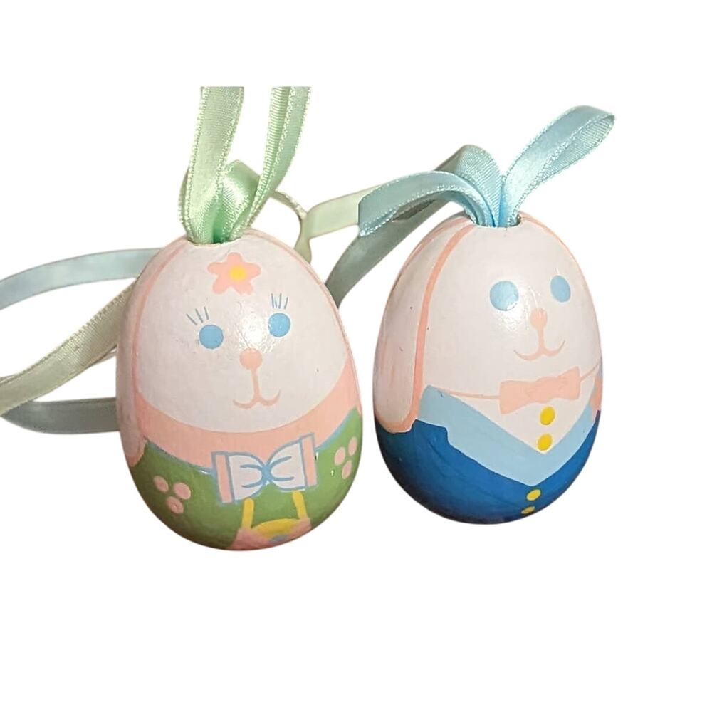 Wooden Bunny/Rabbit Eggs-Easter Decor